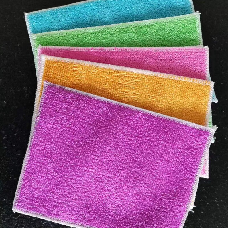 Double-Layer Dishwashing Cloth That Doesn'T Easily Absorb Oil, Kitchen Rag That Absorbs Water and Doesn'T Shed Lint, No Need for Detergent, Sells Well in the Market