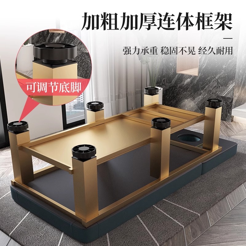 Cama de belleza, sala de belleza, cama de masaje especial, cama de fisioterapia doméstica con agujeros bordados, cama de moxibustión, cama de masaje