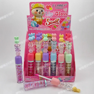 Cross-Border New Cute Rabbit Lipstick Water Non-Fading Lip Dye Non-Stick Cup Long-Lasting Moisturizing Matte Lip Gloss