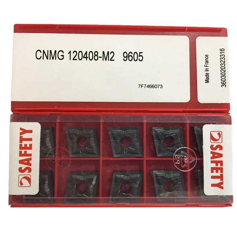 法国Safety菱形80度外圆刀粒CNMG120408-M2 9605耐热合金刀片