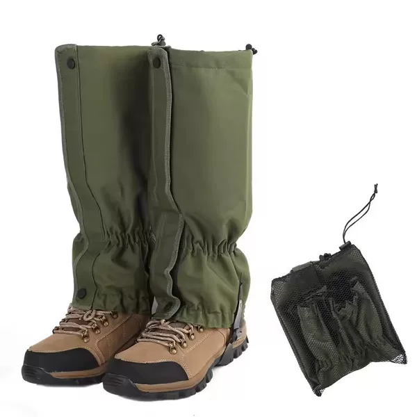 Cross-Border 600D Oxford Fabric Outdoor Mountaineering Hiking Snow Cover Winter Snow Leggings Ski Waterproof and Sandproof Foot Cover