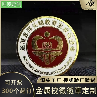 金属徽章定制印刷滴胶蝴蝶扣徽章订做锌合金圆形胸针树脂滴油胸章