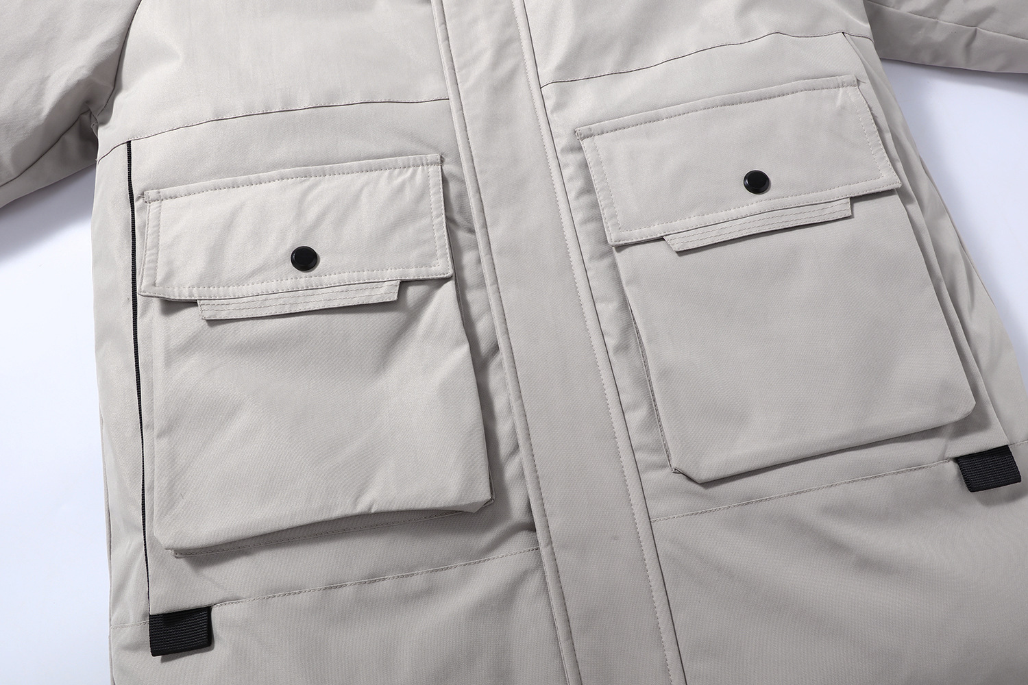 Men's thick loose trendy hooded mid to long style, 2023 autumn and winter new jacket, cotton jacket_voghion.com