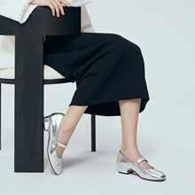 Julia Heuer小香风法式复古玛丽珍方头一字扣带粗跟女单鞋