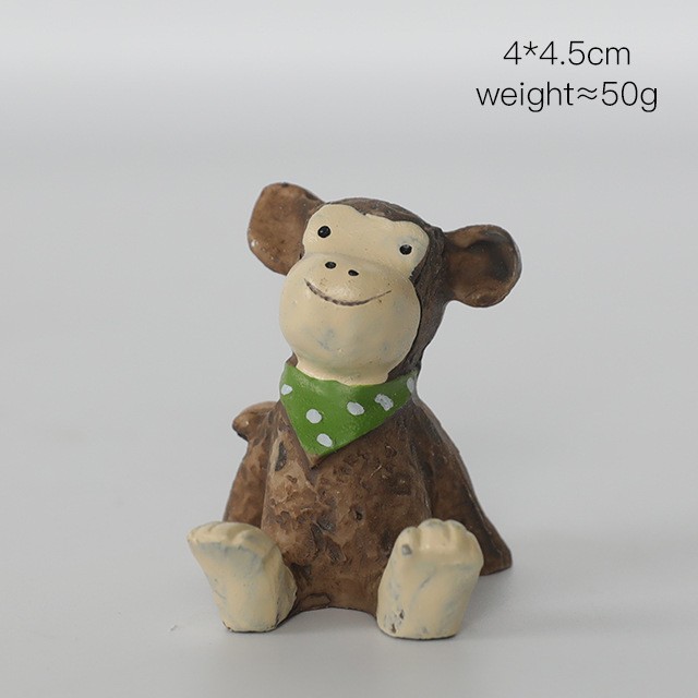 456-5 작은 원숭이 녹색 스카프