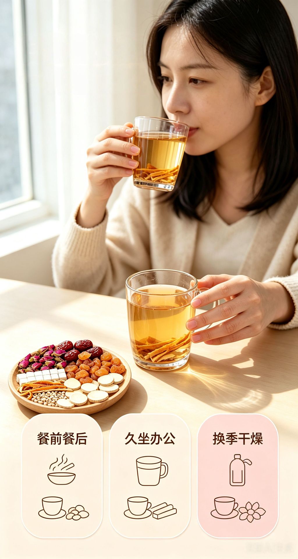 Wuzhimaotao Poria Herbal Tea Sanfu Summer Wellness Tea Individually Packed Whole Herbs 50g quality and texture