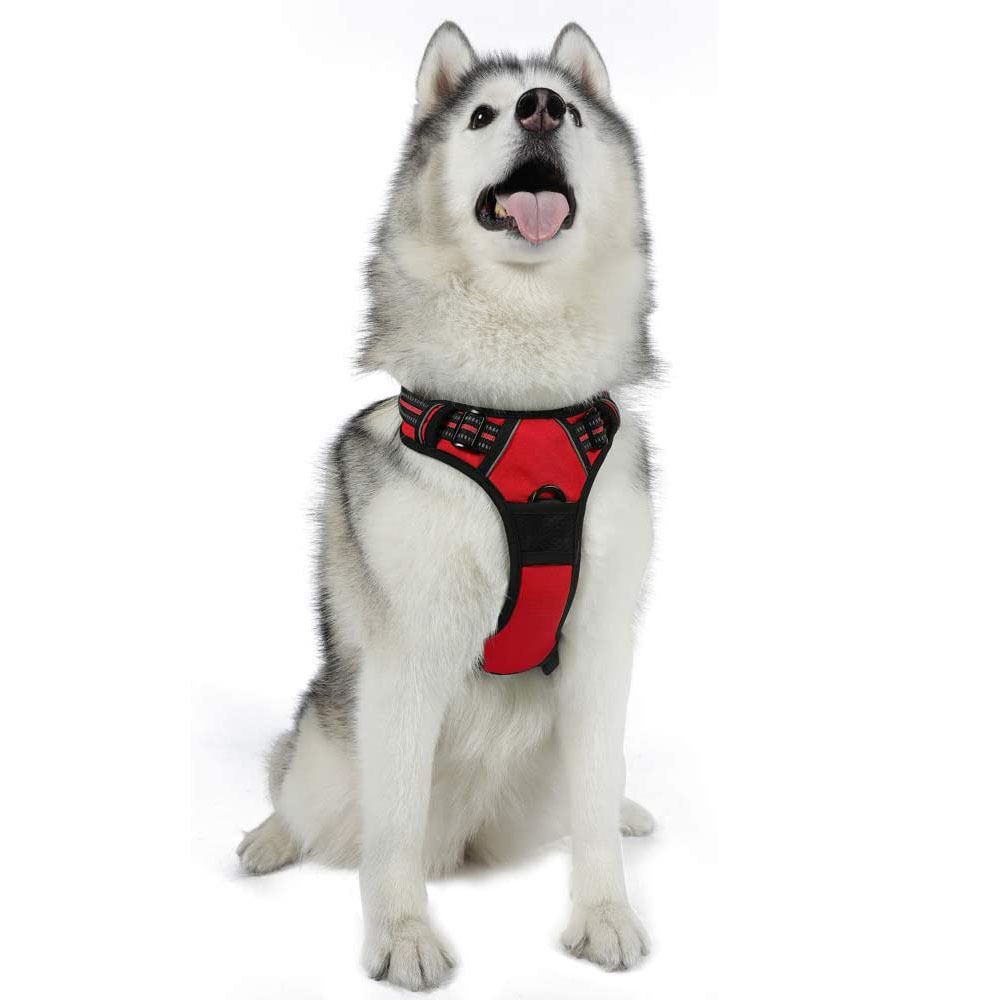 狗狗背心式狗绳背带式牵引绳 反光中大型防爆冲宠物狗胸带
