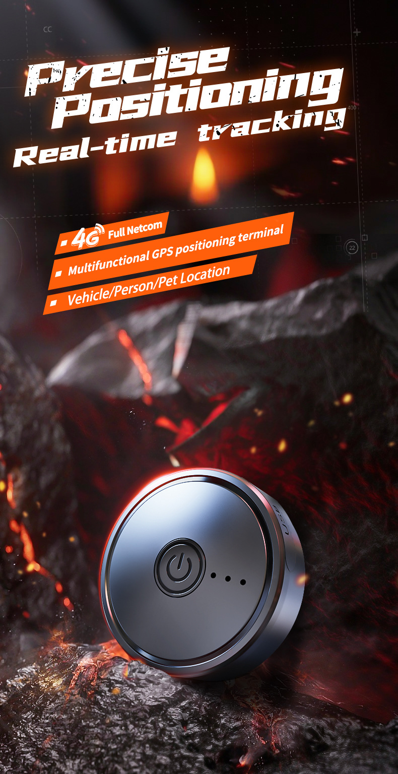 Q4 Global Cross-Border GPS Locator 4G Beidou Strong Magnetic Anti-Loss Device for Elderly, Pets, and Cars