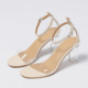 Large one-line buckled thick heel sandals in early spring of 2023, new transparent fashion single shoes for women