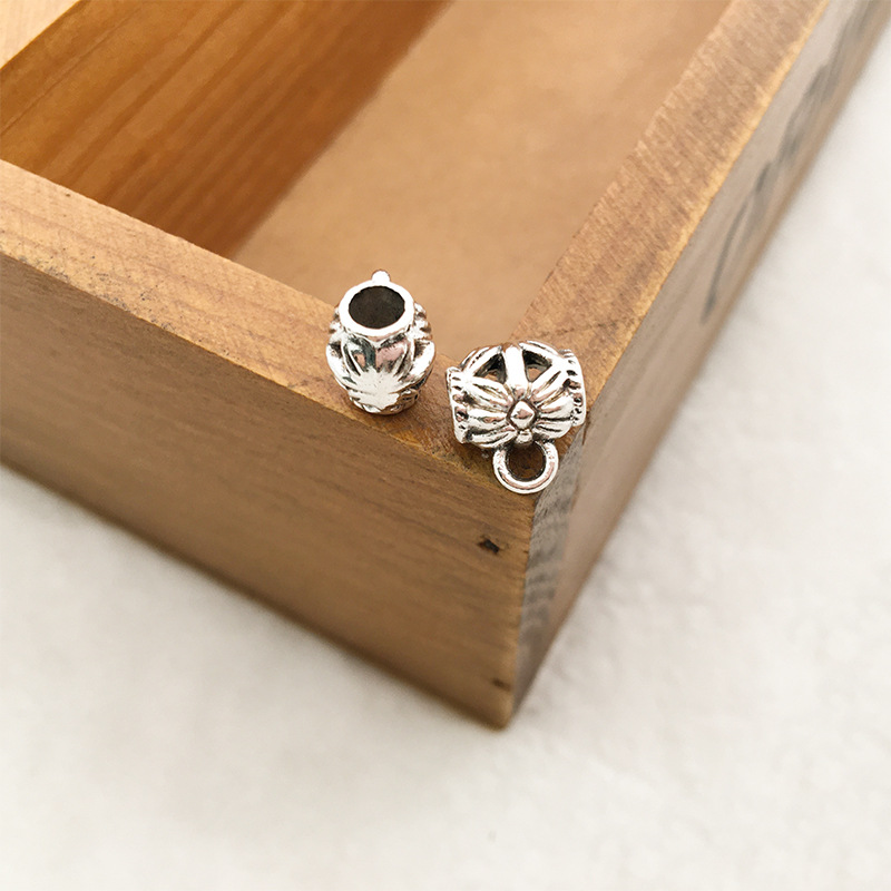 Plata tibetana plata antigua 1 pulsera collar conexión hebilla de plata tibetana tee accesorios DIY aleación accesorios de la joyería 6x9