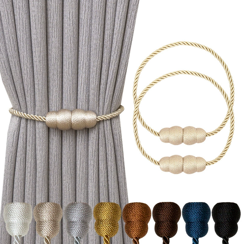 Современный минималистский новый стиль штор в форме тыквы магнитная отсосная пряжка оптовая продажа без пробивания