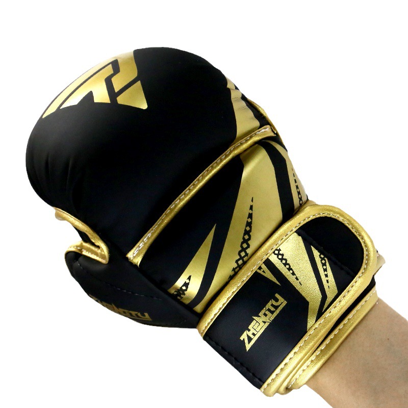 ZTTY guantes de boxeo forro grueso guantes de boxeo para adultos hombres y mujeres entrenamiento de Sanda lucha sacos de arena guantes de boxeo ufc