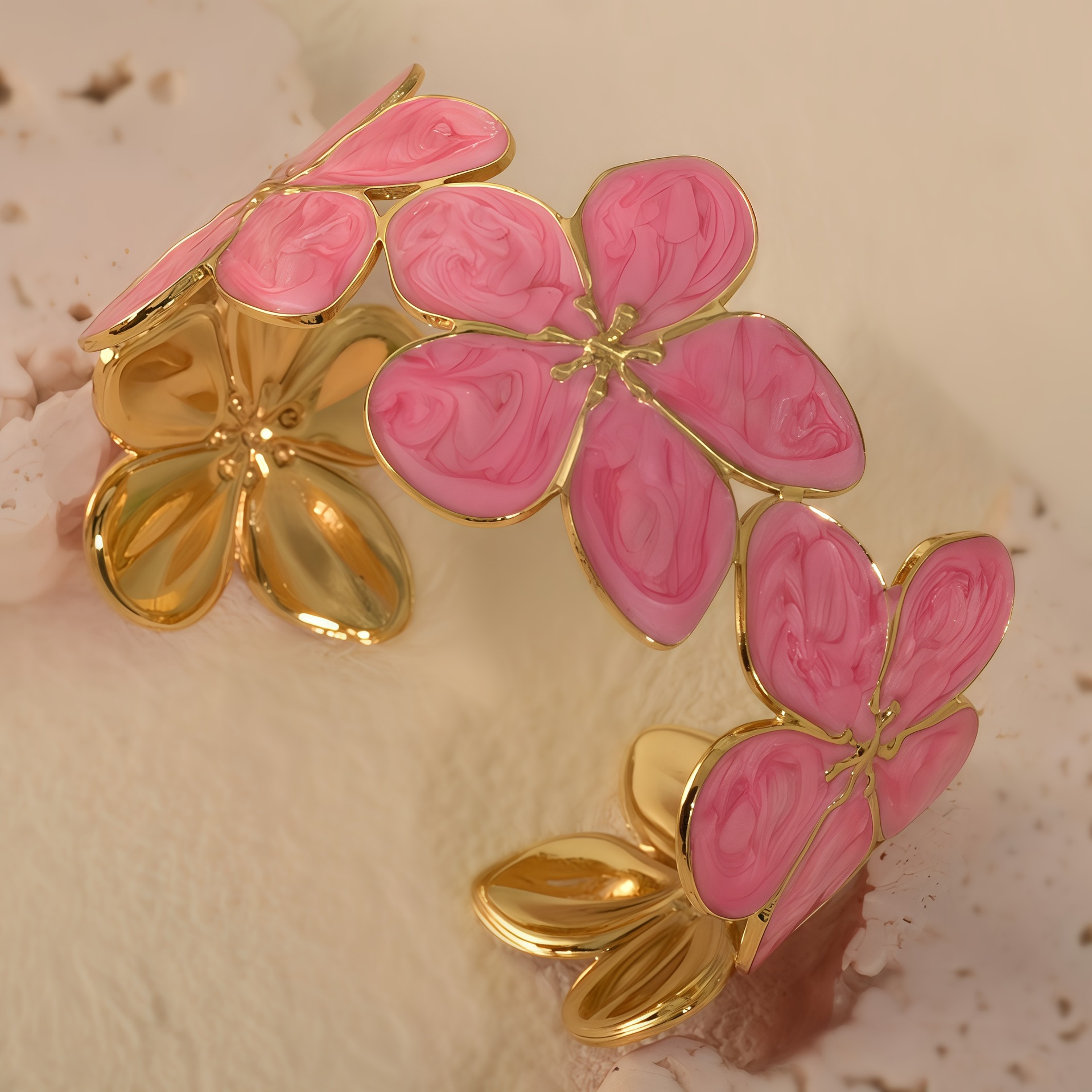 Pulseras de cinco flores