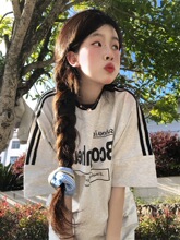 ��ʽײɫ����t��Ů�ļ������͹�oversize�WԺ�L�l�y����������