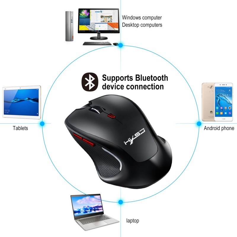 HXSJ 藍牙3.0無線鼠標辦公MOUSE 2400dpi遊戲鼠標廠家批發