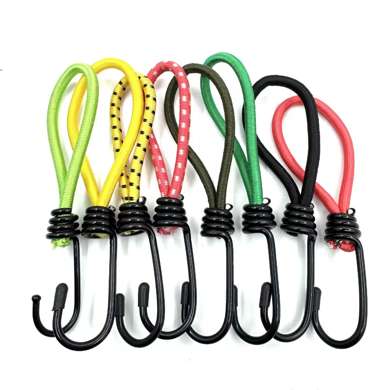 Outdoor Camping Tent Elastic Rope Buckle 6cm Fixed Binding Strap Elastic Rope Hook Camping Canopy Accessory Pull Rope