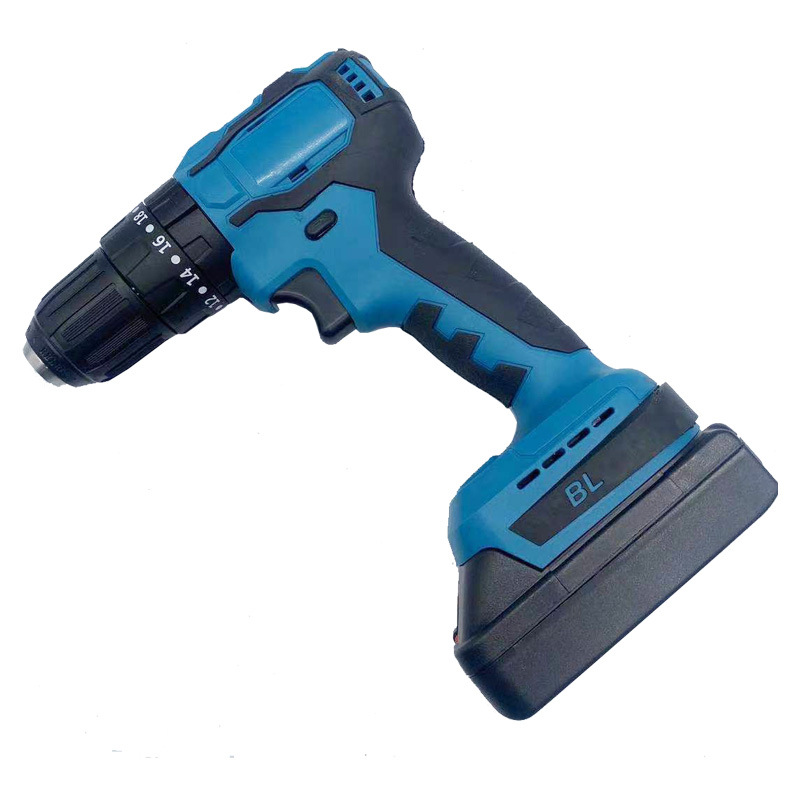 High-power brushless rechargeable drill lithium battery impact drill double-speed rechargeable hand electric drill electric screwdriver electric tool