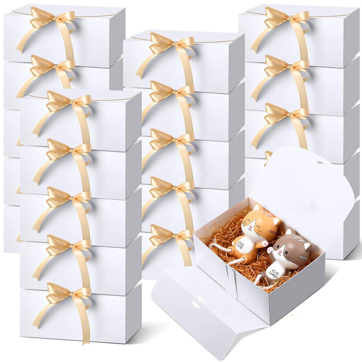 Cinta blanca y dorada