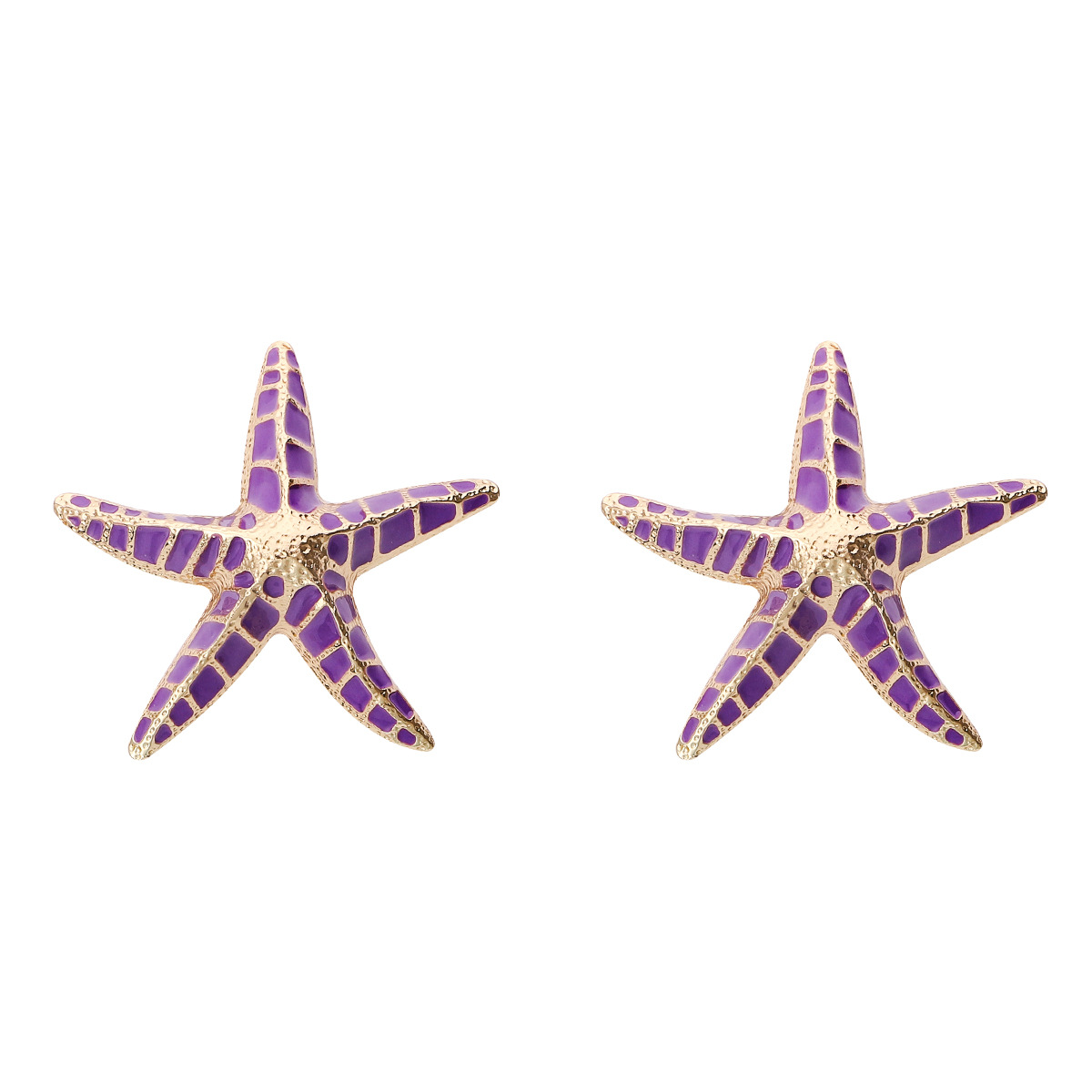 Fashion Starfish Alloy Enamel Womenu0027S Earrings Necklace
