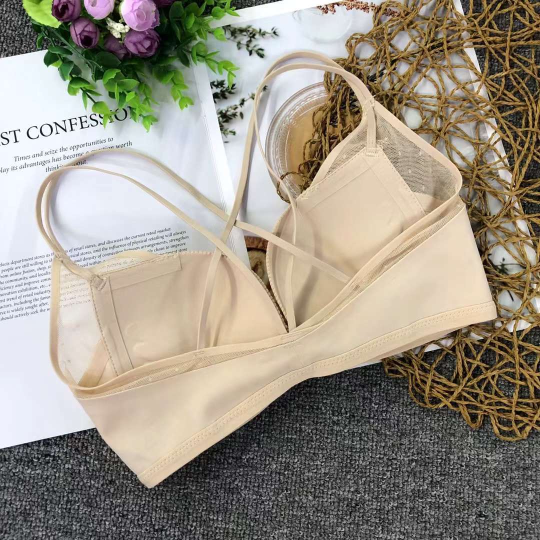 Filipina brillante hebilla frontal ropa interior sin costuras medio grueso de alta calidad se reunieron multi-color multi-tamaño sujetador inalámbrico al por mayor