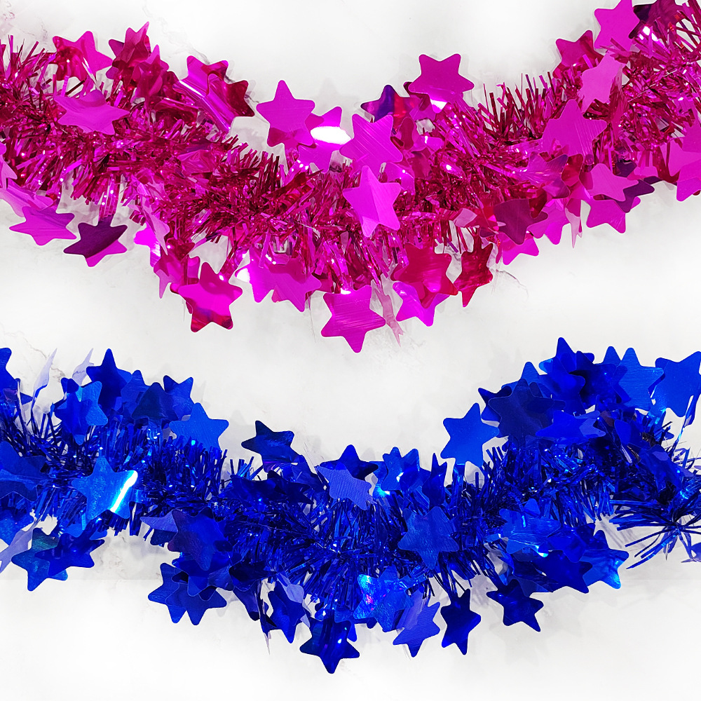 Ficha de lana de flores de decoración de la casa de bodas de navidad decoración de la boda columna pequeña tira de cinco estrellas