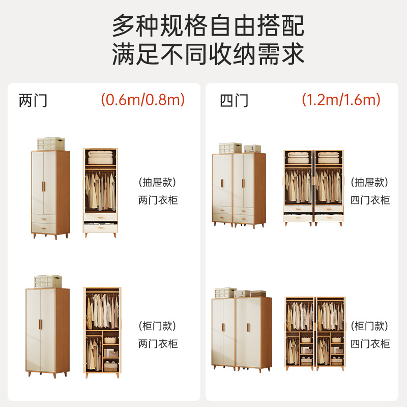 Armario doméstico dormitorio 2025 nuevo armario simple armario de ropa armario de ropa armario de almacenamiento de ropa a prueba de polvo