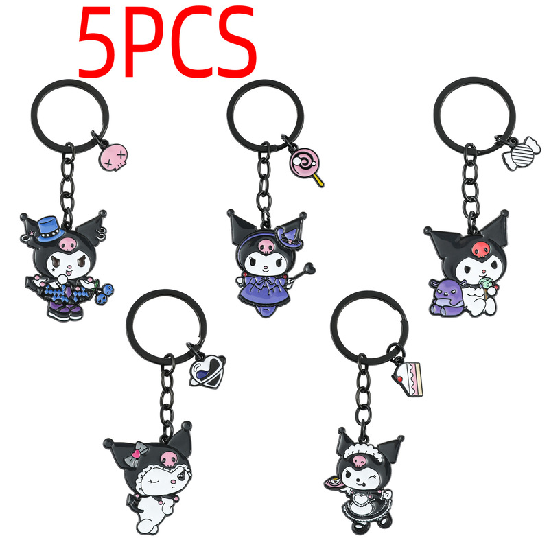 Cartoon Fantasy Magic melody Kuromi Zinc Alloy Keychain Women's Cute Kuromi Hanging Bag Pendant