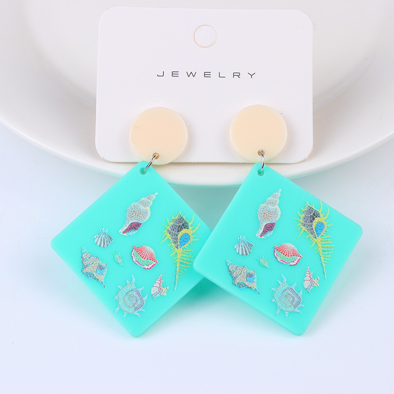 Fashion Flower Arylic Acetic acid sheets Womenu0027S Drop Earrings 1 Pair