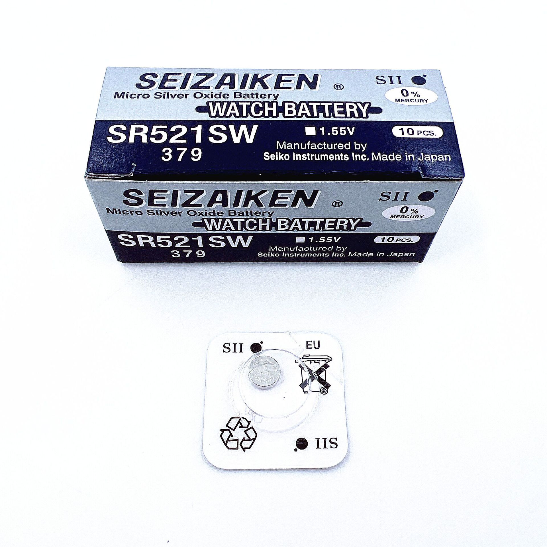 日本原装 精工 379 SR521SW AG0 1.55V瑞士手表电池 纽扣电池