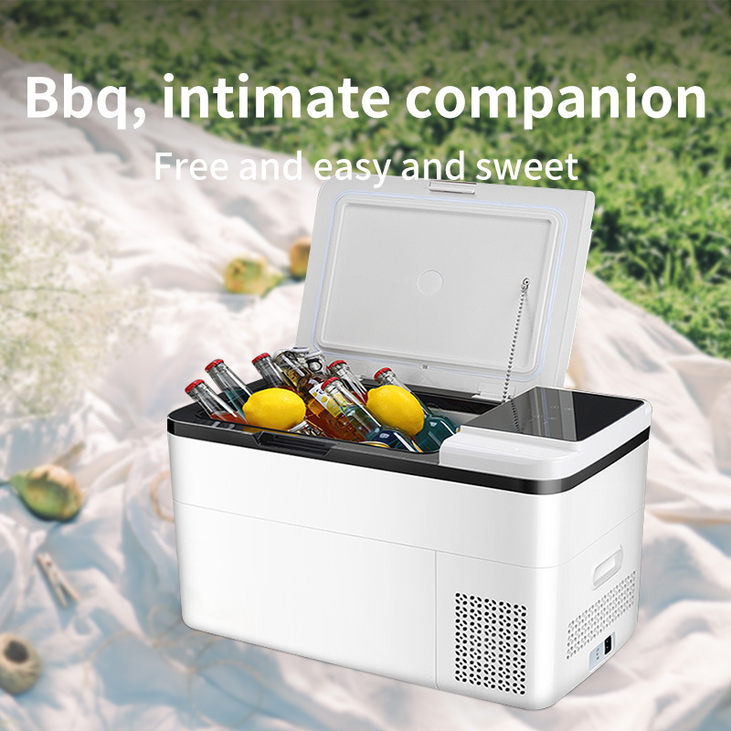 Refrigerator 28L Car Refrigerator Household Small Cooling and Heating Box Dual-Use for Car and Home Student Dormitory Mini Refrigerator