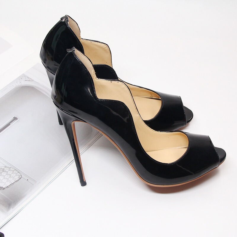 2022 summer fish mouth wavy edge AliExpress ebay Amazon explosions 12 pointed cm hot girl shoes