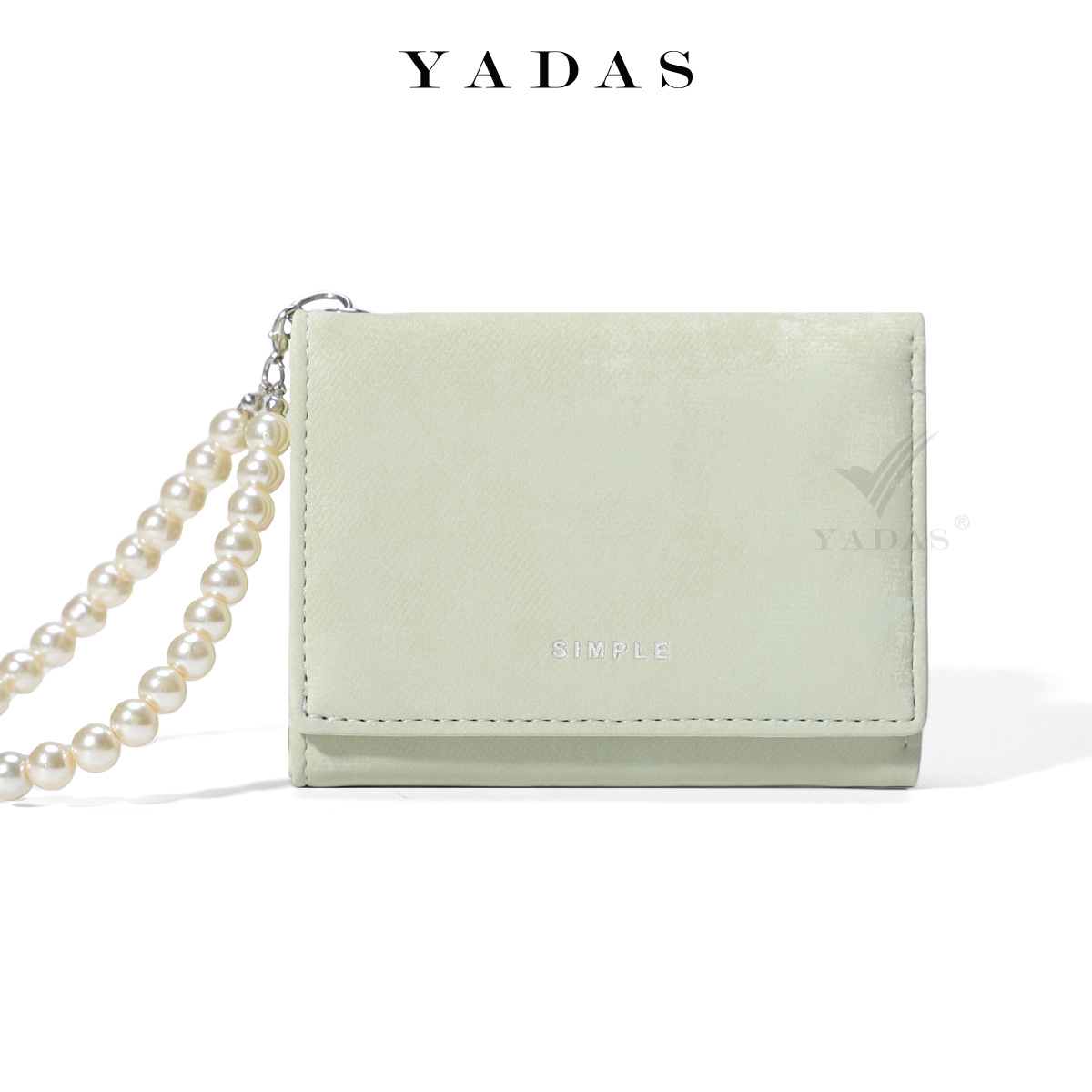 [Colgante de Perla] Nuevo tarjetero de moda de alta gama, almacenamiento portátil, billetera de lujo para mujer.