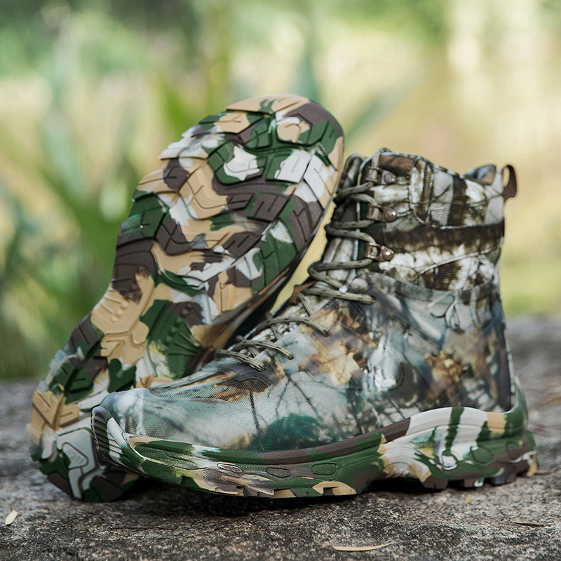 2025 zapatos tácticos de campo de campo de gran tamaño transfronterizos botas de combate verde khaki una venta directa de fábrica