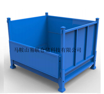 易联生产昆山金属料箱 十堰铁箱 浙江钢制料箱 可堆高  钢板料箱