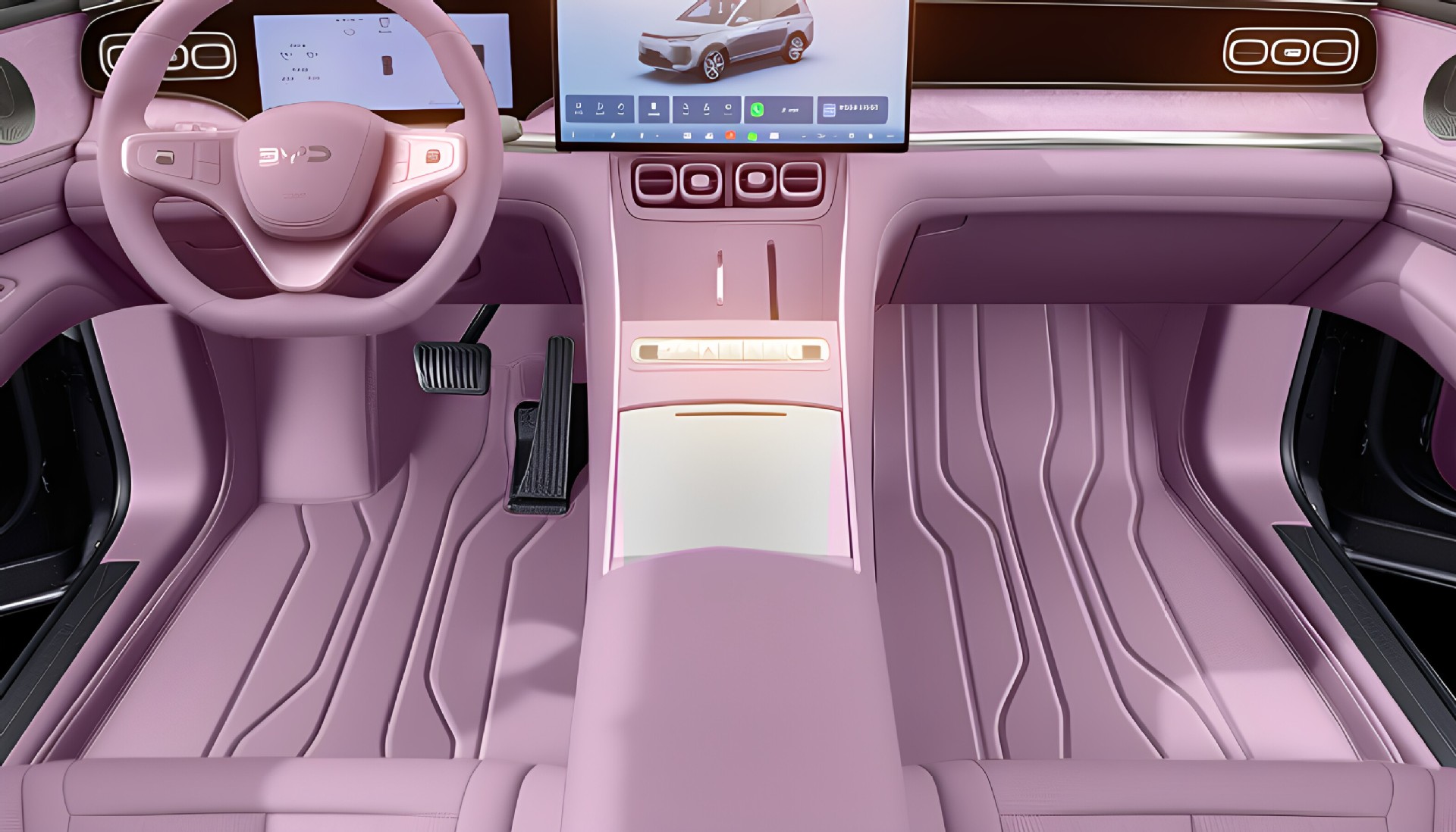 Suitable for Sea Lion 08 floor mats, full coverage for 26 BYD car interior modification, trunk mat accessories and supplies
