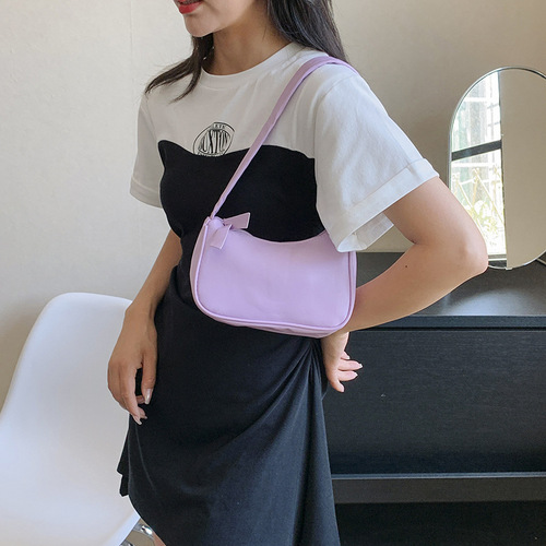 Casual commuting armpit bag, niche trend handbag,  autumn new bag, women's fashionable simple shoulder bag