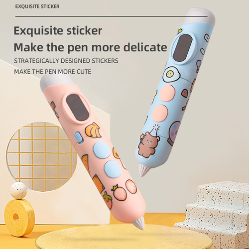 Cross-border charging low-temperature 3D printing pen for children, creative 3D stereoscopic painting pen, long-lasting doodle pen set