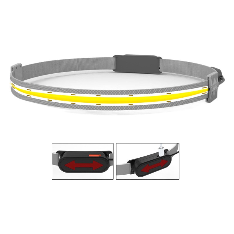 Faro transfronterizo de carga de inducción fuerte luz súper brillante luz de pesca nocturna impermeable al aire libre ligero linterna montada en la cabeza al por mayor