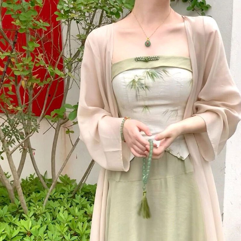 Cardigan New Spring and Autumn Thin Shawl New Chinese Style Early Autumn Long Sleeve Sun Protection Clothing 8018