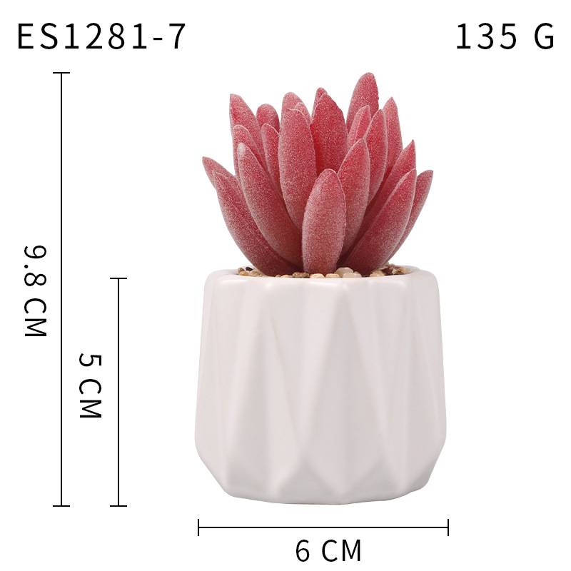 Pequeña ola al por mayor taza tipo simulación planta suculenta nórdico Muebles de Oficina Decoración fresca nuevo producto