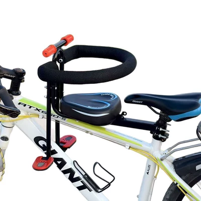 Front-Mounted Electric Bike Baby Seat: Electric car child seat - harley-bicycle-full-circumference-blue