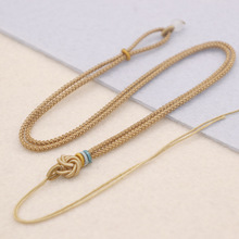 国风线圈diy配件高档挂件项链绳 无事牌半成品潮玩菩提饰品编制绳