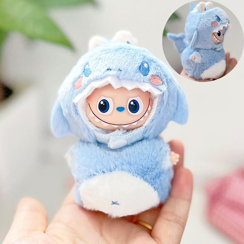 迷你版4.0LABUBU搪胶脸毛绒盲盒玩偶衣服圣诞套装小鼻嘎心底密码|undefined