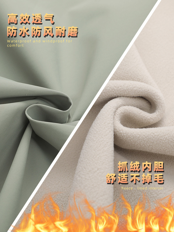 全热封三合一冲锋衣可拆卸防风防雨工作服登山服外套定制绣印logo|undefined