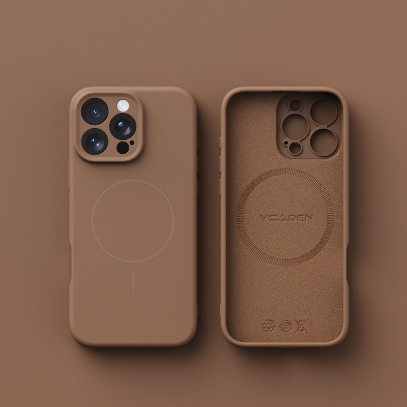 Apunción magnética líquida de círculo fino de color sólido simple para iPhone 16ProMax funda para teléfono móvil Apple 16 botón de cámara suave