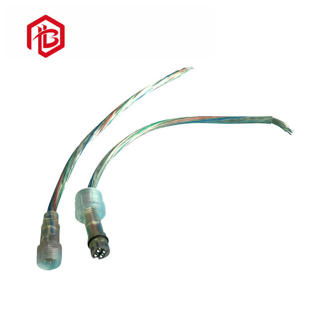 厂家供应透明DC电源连接线防水插头新能源LED灯条线连接器