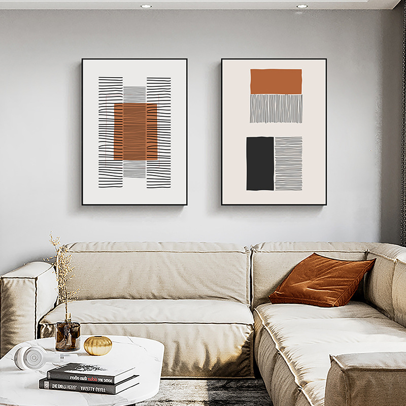 Wiring modern abstract wind living room decorative painting white black line mural corridor bedroom large hanging painting Wiring modern abstract wind living room decorative painting white black line mural corridor bedroom large hanging painting