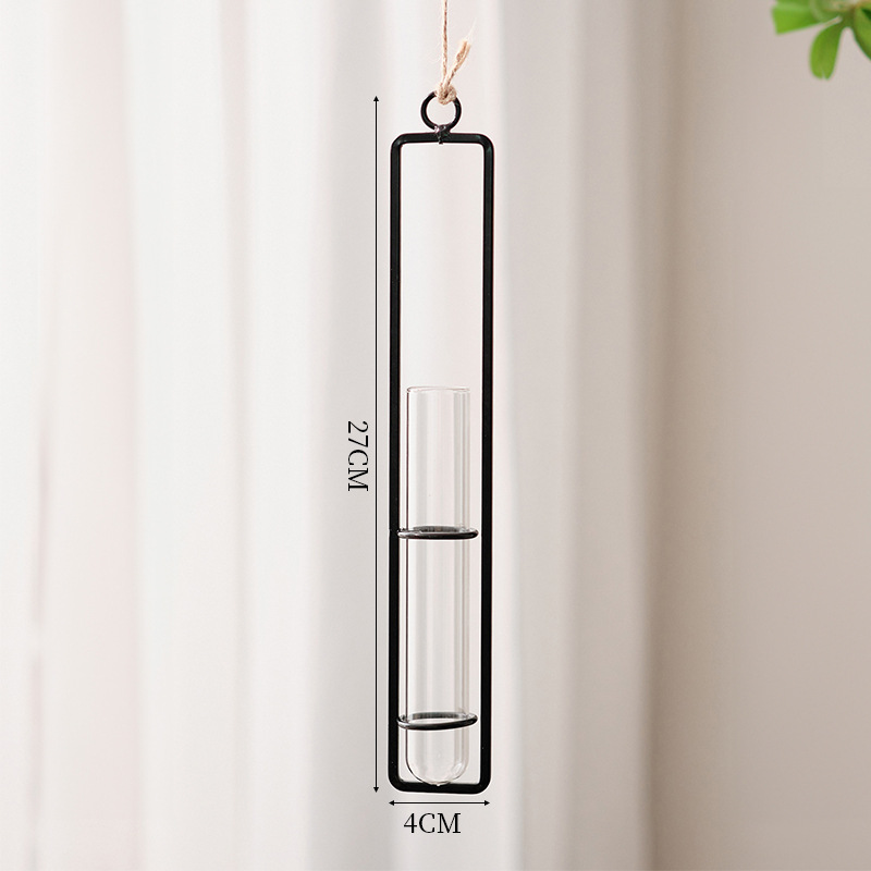 착용 로프 수경 꽃병 중형-블랙