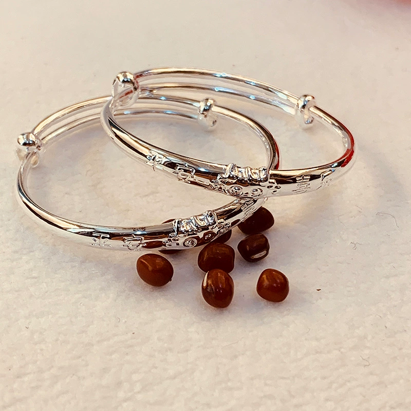 Детская серебряная bracelet для новорожденных, серебро 999 образец, опт