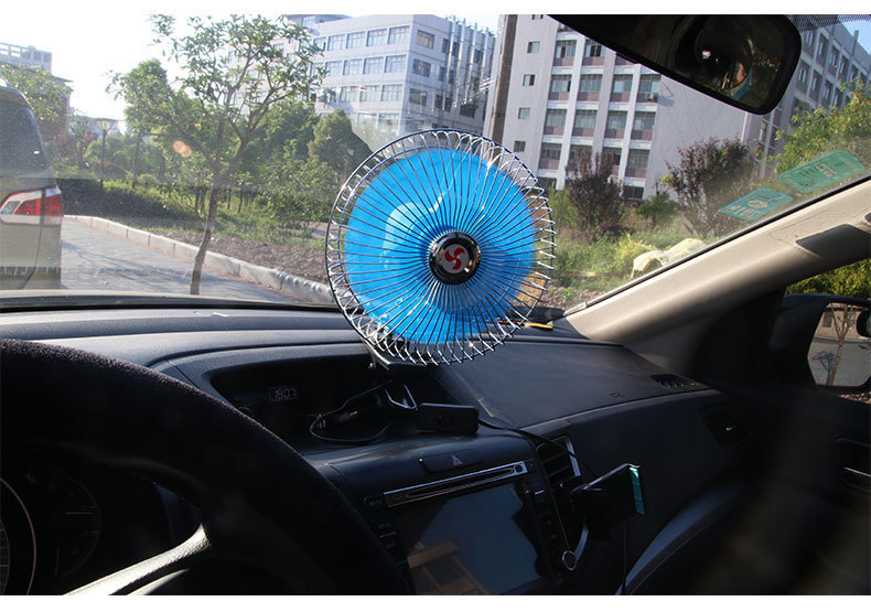 Car Fan 12V24V Car Fan Car with Clip Can Shake Its Head Small Electric Multi-Function